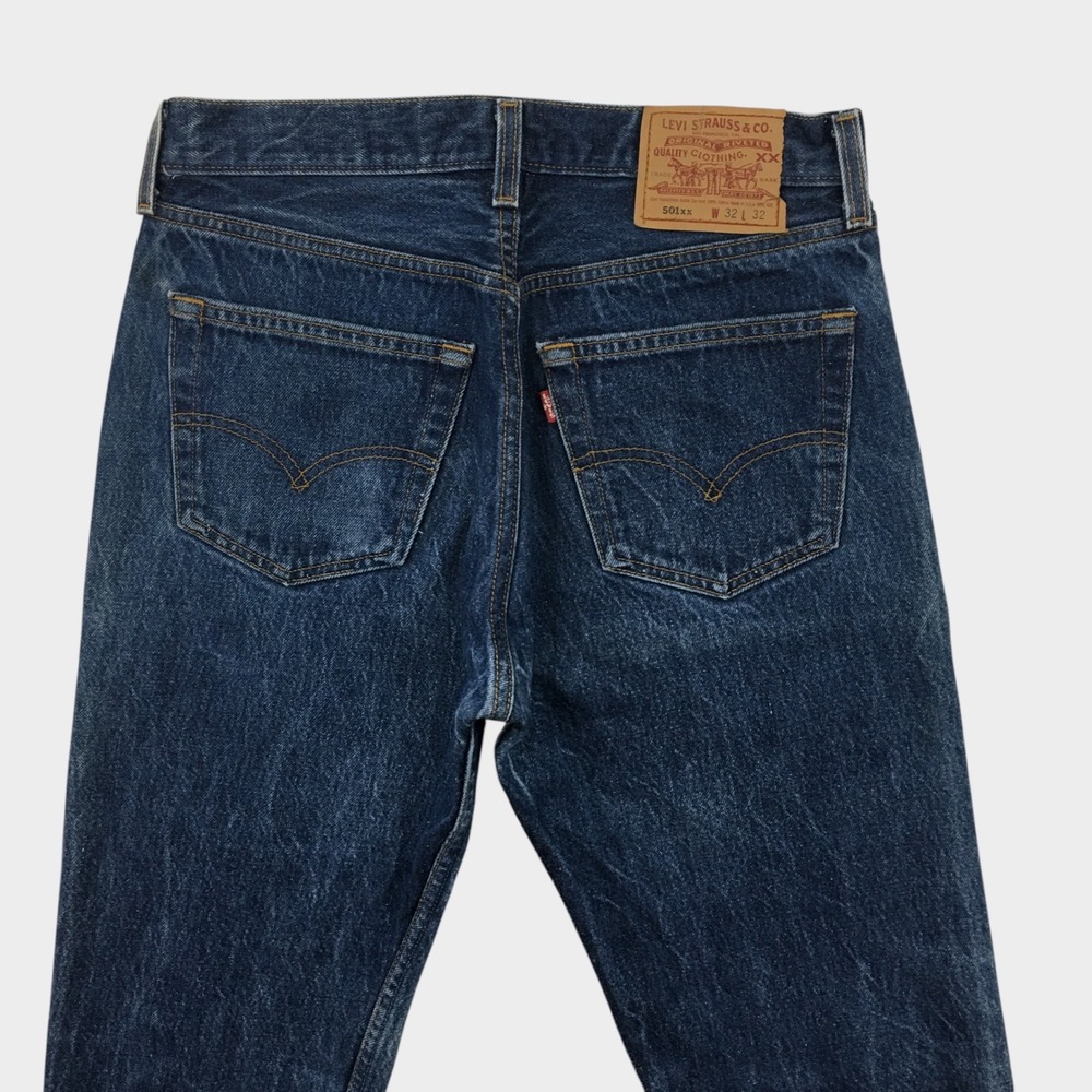 VINTAGE 90s Levis 501xx Mens Blue Denim Straight Leg Jeans 30x29 Made in USA